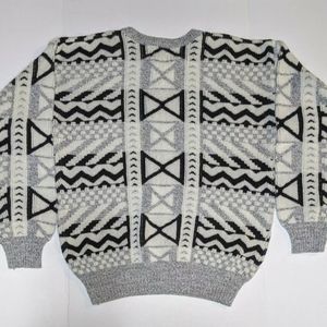 Northwest Territory Knit Sweater, Retro Cosby Style Sweater, Ski Lodge Sweater